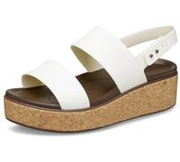 Crocs Herren Brooklyn Cork Low Wedge Sandalen, Chalk, 37/38 EU