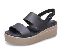 Crocs Herren Brooklyn Low Wedge Sandalen, Black/Mushroom, 34/35 EU