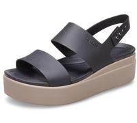 Crocs Herren Brooklyn Low Wedge Sandalen, Black/Mushroom, 41/42 EU