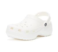 Crocs Herren Classic Platform Clog W Clog, White, 41/42 EU