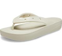 Crocs - Women's Classic Platform Flip - Sandalen, Gr. 42-43 US W11, beige (Bone)