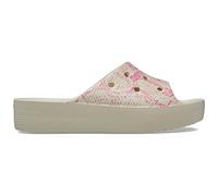 Crocs Herren Classic Platform Slide Badeschlappen, Bone/Multi, 41/42 EU