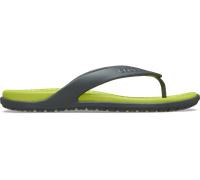 Crocs Herren Coast Flip-Flop, Schiefergrau/Zitrus, 41 EU, Schiefergrau Citrus, 42/43 EU