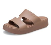 Crocs Damen Sandalen Getaway Platform H-Strap – Braun (Latte) Gr. 39-40 / US W9