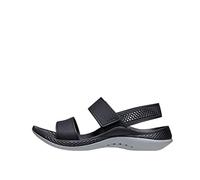 Crocs Herren LiteRide 360 Sandal W Sandalen, Black/Light Grey, 42/43 EU