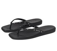 Crocs Herren Miami Studded Flip Flip, Black, 34/35 EU
