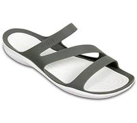 Crocs Herren Swiftwater Sandal W Sandalen, Smoke/White, 36/37 EU