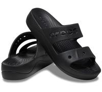 Crocs Damen Via Platform Sandale, Schwarz, 41 EU