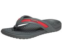 Crocs Herren Yukon Sport Flip Flop, Schiefergrau/Flamme, 44 EU, Schiefergrau Flame, 45/46 EU
