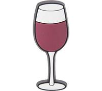 Crocs Jibbitz Essen-Schuhanstecker | Individualisieren Sie Ihre Crocs mit Jibbitz Wine Glass One-Size