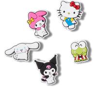 Crocs Jibbitz Packungen für Schuhe und Sandalen - schönes Accessoire, bunte Charms, hergestellt aus synthetischem Material, Hello Kitty 1, 5 Pack