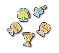 Crocs Unisex Shoe 5-Pack | Personalize with Jibbitz for Schuh-Charme, Chill Foods