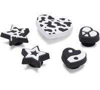 Crocs Jibbitz Shoe Charm 5-pack | Personalize With Jibbitz for Crocs, Unisex Schuh-Charme, Mono BnW,