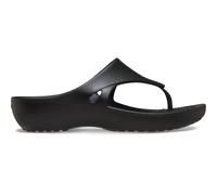 Crocs KADEE WEDGE FLIP W Damen Zehentrenner-Sandalen, schwarz, größe 39/40 W9