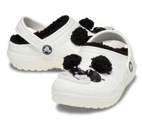 Crocs Kids' Classic Lined I Am Clogs, Kreide/Schwarz, 4 Toddler