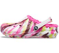 Crocs Kids' Classic Lined Marbled Clog 37-38 EU Electric Pink/Multi