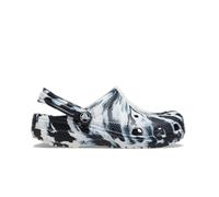 Crocs Classic Marbled Tie Dye Clog Holzschuh, Schwarz/Weiß, 35 EU