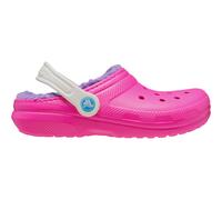 Crocs Classic Lined Clog K Kinder Clogs rosa/weiß/lila - 36-37