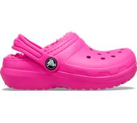 Clog CROCS "Kids Classic Lined Clog", Kinder, Gr. 34, pink crush, Croslite™, Schuhe, Hausschuh, Pantoffel, Schlappen mit Warmfutter (39498968-34) pink crush