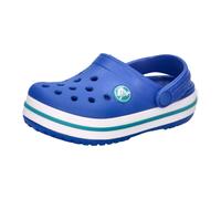 Clog CROCS "Crocband Clog", Kinder, Gr. 23, blau, weiß, Croslite™, kontrastfarbene Details, Schuhe Clog, Sandale, Sommerschuh, Badeschuh mit Lüftungsöffnungen (30636615-23) blau, weiß