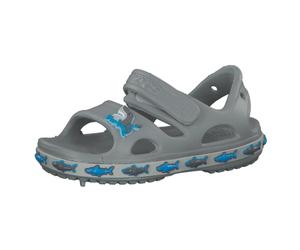 Crocs Kinder Sandale Fun Lab Shark Band Sandal 206365-007 19-20 Light Grey