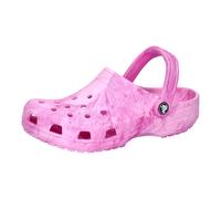 Crocs Unisex Kinder Classic Watercolor Marbled Clog K Clog, Pink Swirl, 32/33 EU