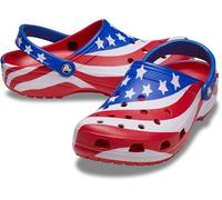 Crocs Klassische Clogs mit amerikanischer Flagge, Mehrfarbig, für Herren, Damen, 45 M