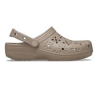 Crocs Sandale Classic Floral Cut-Out Clog taupebraun Damen Größe Euro (US) 41-42