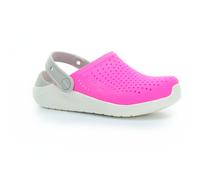 Crocs literide clog electric pink / white pantoffeln