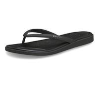 Crocs Miami Damen-Flip, matt, runde Zehenpartie, Schwarz, Größe 43