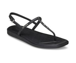 Crocs Miami Nieten Thong Flip Thermoplastische Damen Sandalen Schwarz EU 37 / UK 4