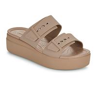 Crocs Damen Brooklyn Buckle Low Wedge Sandal, Latte, 37/38 EU