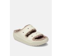 Crocs - Classic Cozzzy Sandal - Hüttenschuhe, Gr. 41-42 US M8 / W10, beige (Bone/Mushroom)