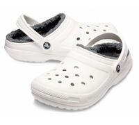 Crocs Unisex Erwachsene Classic Lined Clog Clog, White/Grey, 39/40 EU