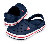 Crocs Sandale Crocband Clog navyblau/weiss/rot - 1 Paar, Größe Euro (US) 37-38