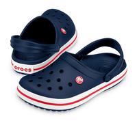 Crocs Sandale Crocband Clog navyblau/weiss/rot, Größe Euro (US) 42-43