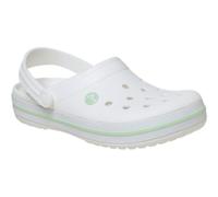 Crocs Sandale Crocband Clog weiss/grün, Größe Euro (US) 41-42
