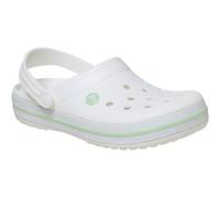 Crocs Sandale Crocband Clog weiss/grün, Größe Euro (US) 42-43
