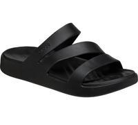 Crocs Sandale Getaway Strappy (leichtes, nahtlos, flexibel) schwarz Damen, Größe Euro (US) 37-38
