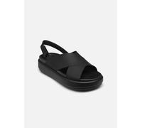 Crocs - Sandalen Brooklyn Luxe Cross Strap - schwarz - Größe 41 - 42