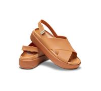 Crocs Sandalen "Brooklyn Luxe" in Camel - Größe 41/42 | Damen Sandalen