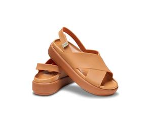 Crocs Sandalen "Brooklyn Luxe" in Camel - Größe 41/42 | Damen Sandalen