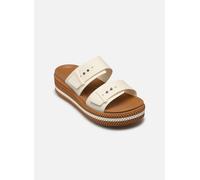 Crocs Damen Brooklyn Buckle Low Wedge Keilsandale, Gips, 37 EU