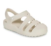 Badesandale CROCS "Classic Fisherman", Kinder, Gr. 32, beige (sandfarben), Croslite, unifarben, casual, Schuhe, Wassersandale, Badeschuh mit Klettverschluss (28909146-32) sandfarben