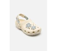 Crocs | Kinder | Classic Denim Flower Adjustable Backstrap | Clogs | Braun | 30