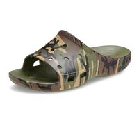 Crocs Saturday Camouflage Slide M, Sandalen für Herren, Militärgrün, mehrfarbig, 43 EU