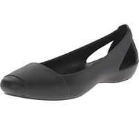Crocs Sienna Flat, Damen Geschlossene Ballerinas, Schwarz (Black 001), 41/42 EU (8 Damen UK)