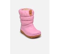 Crocs Stiefel Classic Neo Puff – Unisex Kinder – Pink Tweed/Gum – Größe 19/20