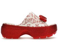 Crocs Stomp Slide Hello Kitty 50th Anniversary Red Glitter US M 8