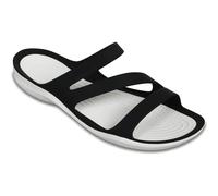 Crocs Swiftwater Sandal W Damen Pantoletten schwarz/weiß (black/white), Gr. 41-42 EU / 10 US W